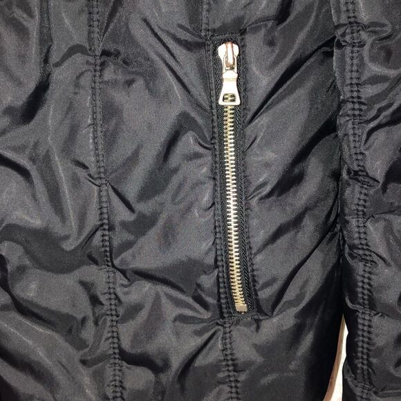 Guess Jeans M Ladies Black Quilted Puffer Jacket - Picture 7 of 14